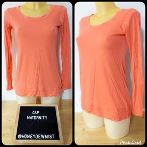❗FREE with Purchase❗GAP Maternity Orange Long Sleeve Tee Shirt
